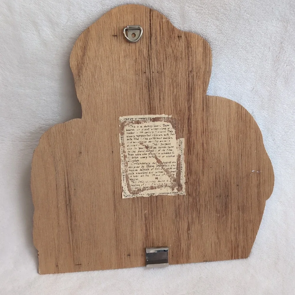Vintage Christmas‎ Puppy Silent Companion Wood Dummy Board Dog Wall Art Spaniel
